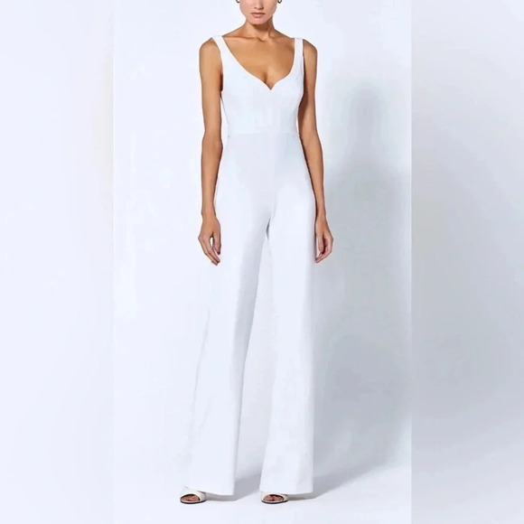 ALEXIS Dresses & Skirts - NWT ALEXIS Laurenza White Flare Jumpsuit XS